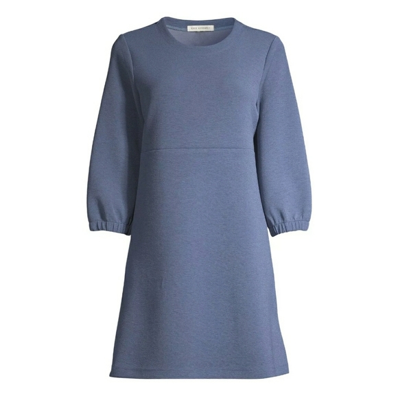 Free Assembly Women's Swing Dress with 3/4th-Sleeves, Shale, XXL - Picture 4 of 4